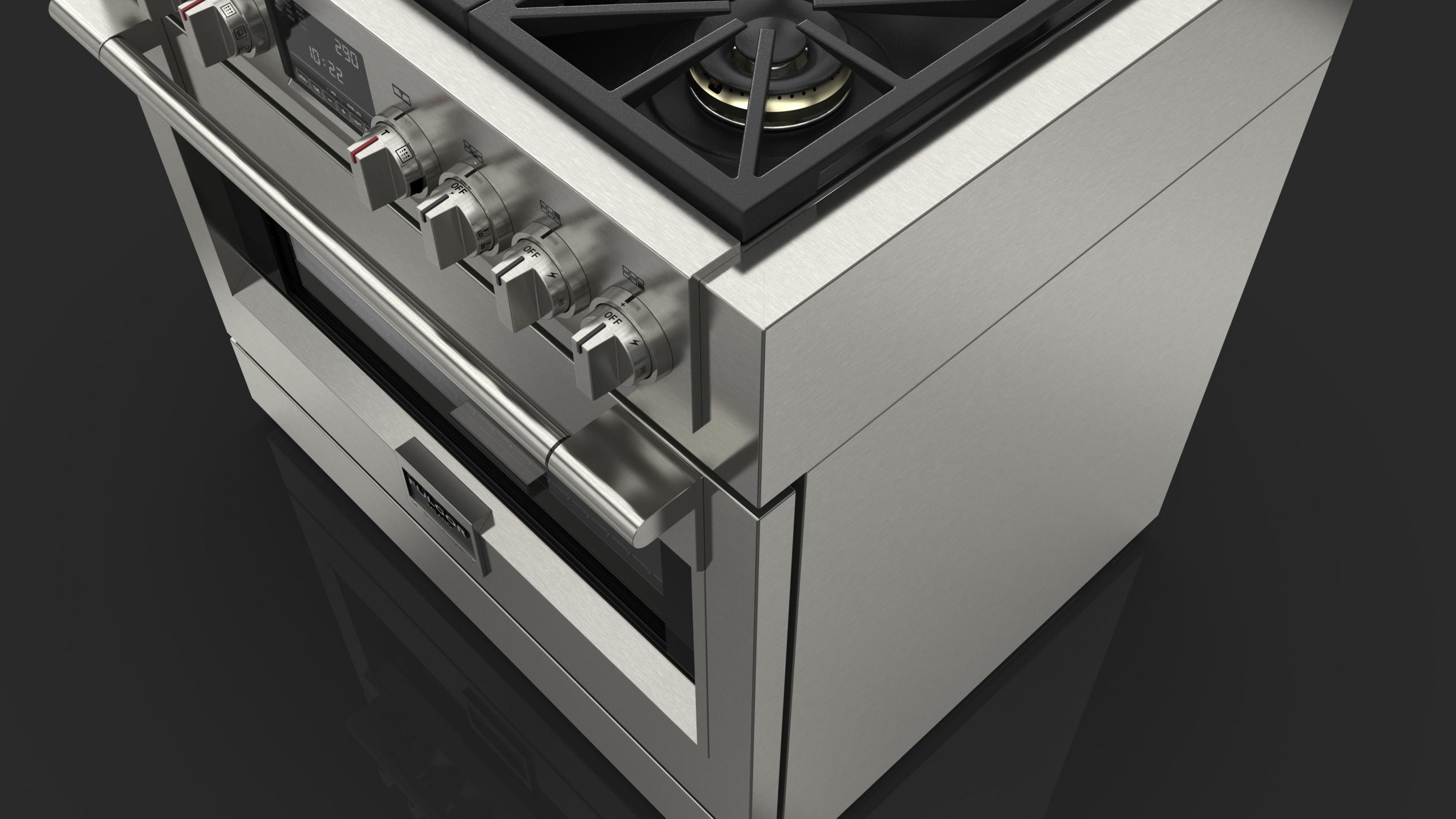 36” DUAL FUEL PRO RANGE WITH GRIDDLE | Fulgor Milano